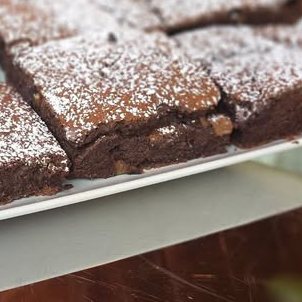 Homemade chocolate brownies